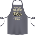 Natural Born Gamer Funny Gaming Cotton Apron 100% Organic Steel