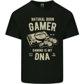Natural Born Gamer Funny Gaming Kids T-Shirt Childrens Black