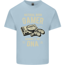 Natural Born Gamer Funny Gaming Kids T-Shirt Childrens Light Blue