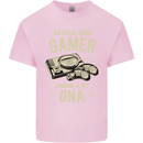 Natural Born Gamer Funny Gaming Kids T-Shirt Childrens Light Pink
