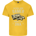 Natural Born Gamer Funny Gaming Kids T-Shirt Childrens Yellow