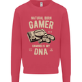 Natural Born Gamer Funny Gaming Mens Sweatshirt Jumper Heliconia