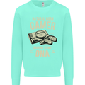 Natural Born Gamer Funny Gaming Mens Sweatshirt Jumper Peppermint