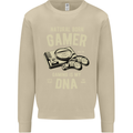 Natural Born Gamer Funny Gaming Mens Sweatshirt Jumper Sand