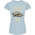 Natural Born Gamer Funny Gaming Womens Petite Cut T-Shirt Light Blue