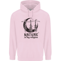 Nature Is My Religion Halloween Witch Childrens Kids Hoodie Light Pink