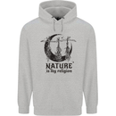 Nature Is My Religion Halloween Witch Childrens Kids Hoodie Sports Grey