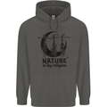 Nature Is My Religion Halloween Witch Childrens Kids Hoodie Storm Grey