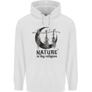 Nature Is My Religion Halloween Witch Childrens Kids Hoodie White