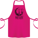Nature Is My Religion Halloween Witch Cotton Apron 100% Organic Pink