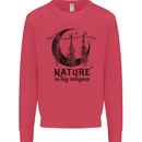 Nature Is My Religion Halloween Witch Kids Sweatshirt Jumper Heliconia