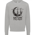 Nature Is My Religion Halloween Witch Kids Sweatshirt Jumper Sports Grey