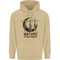 Nature Is My Religion Halloween Witch Mens 80% Cotton Hoodie Sand