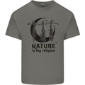 Nature Is My Religion Halloween Witch Mens Cotton T-Shirt Tee Top Charcoal