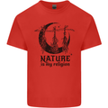 Nature Is My Religion Halloween Witch Mens Cotton T-Shirt Tee Top Red
