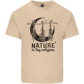 Nature Is My Religion Halloween Witch Mens Cotton T-Shirt Tee Top Sand