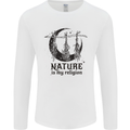 Nature Is My Religion Halloween Witch Mens Long Sleeve T-Shirt White