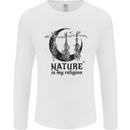 Nature Is My Religion Halloween Witch Mens Long Sleeve T-Shirt White