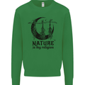 Nature Is My Religion Halloween Witch Mens Sweatshirt Jumper Irish Green