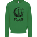 Nature Is My Religion Halloween Witch Mens Sweatshirt Jumper Irish Green