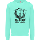 Nature Is My Religion Halloween Witch Mens Sweatshirt Jumper Peppermint
