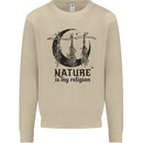 Nature Is My Religion Halloween Witch Mens Sweatshirt Jumper Sand