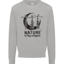 Nature Is My Religion Halloween Witch Mens Sweatshirt Jumper Sports Grey