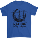 Nature Is My Religion Halloween Witch Mens T-Shirt Cotton Gildan Royal Blue
