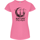 Nature Is My Religion Halloween Witch Womens Petite Cut T-Shirt Azalea