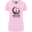 Nature Is My Religion Halloween Witch Womens Wider Cut T-Shirt Light Pink