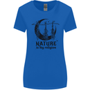 Nature Is My Religion Halloween Witch Womens Wider Cut T-Shirt Royal Blue