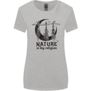 Nature Is My Religion Halloween Witch Womens Wider Cut T-Shirt Sports Grey
