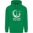 Nature Is My Religion Witch Halloween Childrens Kids Hoodie Irish Green
