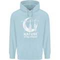 Nature Is My Religion Witch Halloween Childrens Kids Hoodie Light Blue