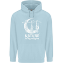Nature Is My Religion Witch Halloween Childrens Kids Hoodie Light Blue