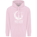 Nature Is My Religion Witch Halloween Childrens Kids Hoodie Light Pink
