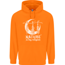 Nature Is My Religion Witch Halloween Childrens Kids Hoodie Orange