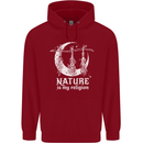 Nature Is My Religion Witch Halloween Childrens Kids Hoodie Red