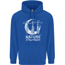 Nature Is My Religion Witch Halloween Childrens Kids Hoodie Royal Blue