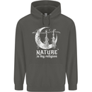 Nature Is My Religion Witch Halloween Childrens Kids Hoodie Storm Grey