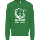 Nature Is My Religion Witch Halloween Kids Sweatshirt Jumper Irish Green