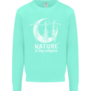 Nature Is My Religion Witch Halloween Kids Sweatshirt Jumper Peppermint