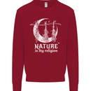 Nature Is My Religion Witch Halloween Kids Sweatshirt Jumper Red