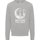 Nature Is My Religion Witch Halloween Kids Sweatshirt Jumper Sports Grey