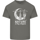 Nature Is My Religion Witch Halloween Kids T-Shirt Childrens Charcoal