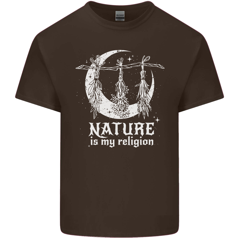 Nature Is My Religion Witch Halloween Kids T-Shirt Childrens Chocolate