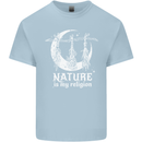 Nature Is My Religion Witch Halloween Kids T-Shirt Childrens Light Blue