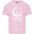 Nature Is My Religion Witch Halloween Kids T-Shirt Childrens Light Pink
