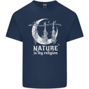 Nature Is My Religion Witch Halloween Kids T-Shirt Childrens Navy Blue