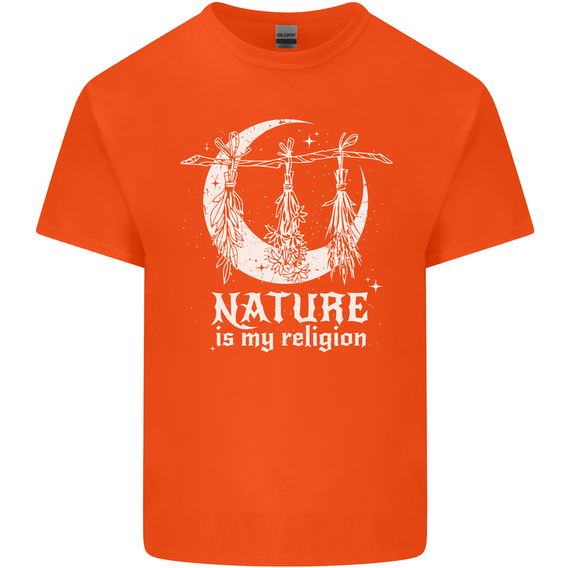 Nature Is My Religion Witch Halloween Kids T-Shirt Childrens Orange